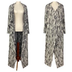 Zero + Maria Cornejo Virgin Wool Blend Knit Duster Cardigan